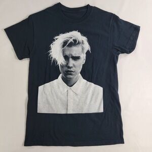 Justin Bieber 2016 Purpose Tour Dates Big Face Concert T-Shirt‎ Sz S Double Side